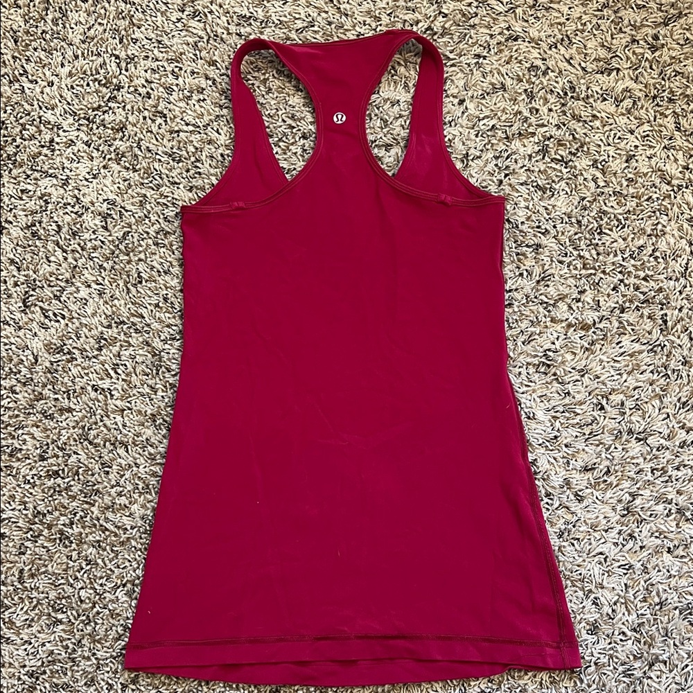 lululemon athletica Women's Bold Red Racerback Tank Top - Picture 4 of 4